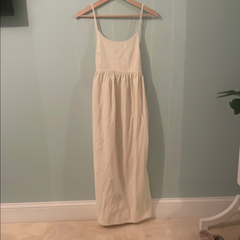 Elegant Cream Maxi Dress